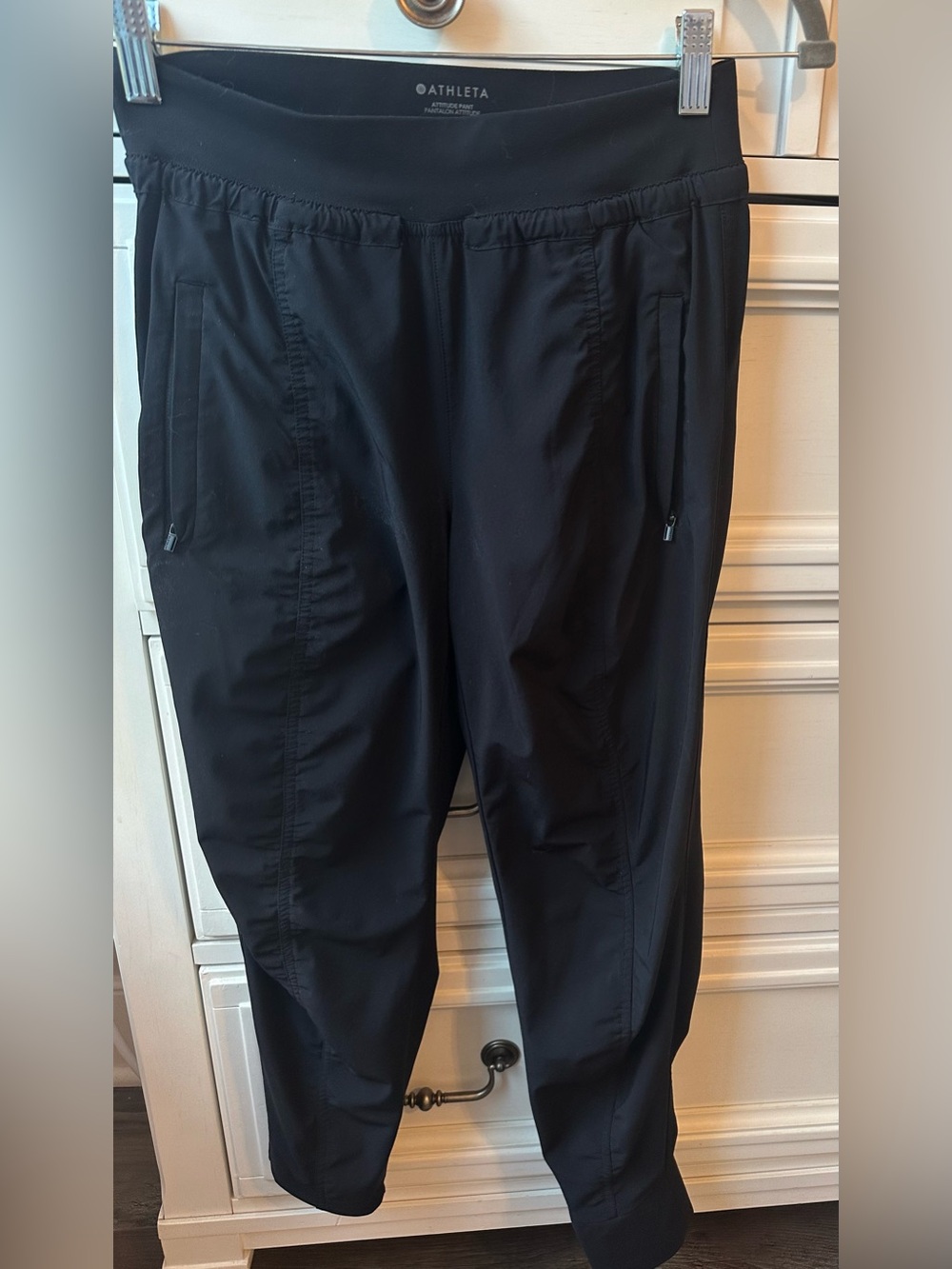 Athleta Attitude Pants Black Size 0 Petite with Zip Pockets